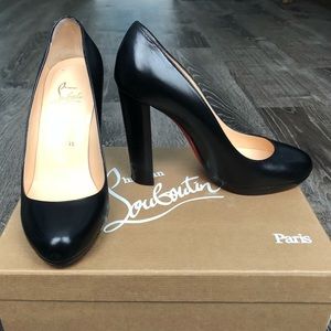 Christian Louboutin Classic Black Grapi 120 Pumps